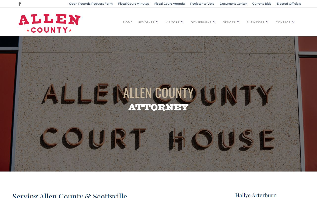 Allen County court records after jail arrest county attorney prosecution page